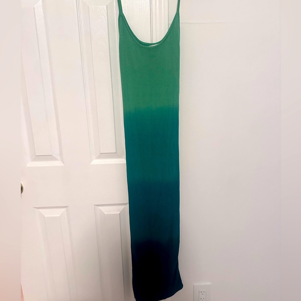 Mango Green Ombre Midi Dress